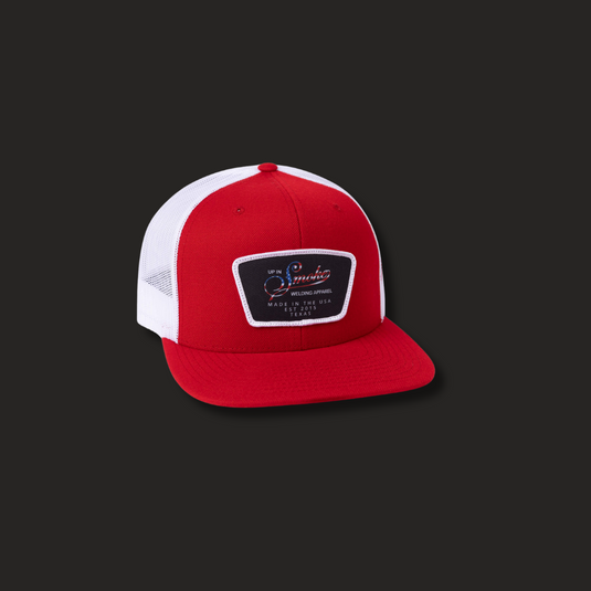 USA Logo Snapback Hat with Flat Brim